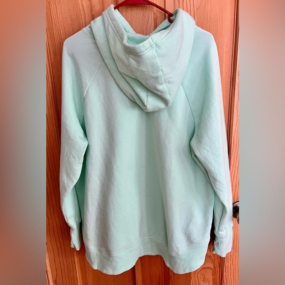 Under Armour Women's 1X Mint Green Hoodie Cozy Pastel Athleisure Designer Cotton - Picture 10 of 14